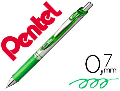 Roller pentel bl77 0,7 mm energel retratil verde claro , Pentel , 900165 , 0884851025463